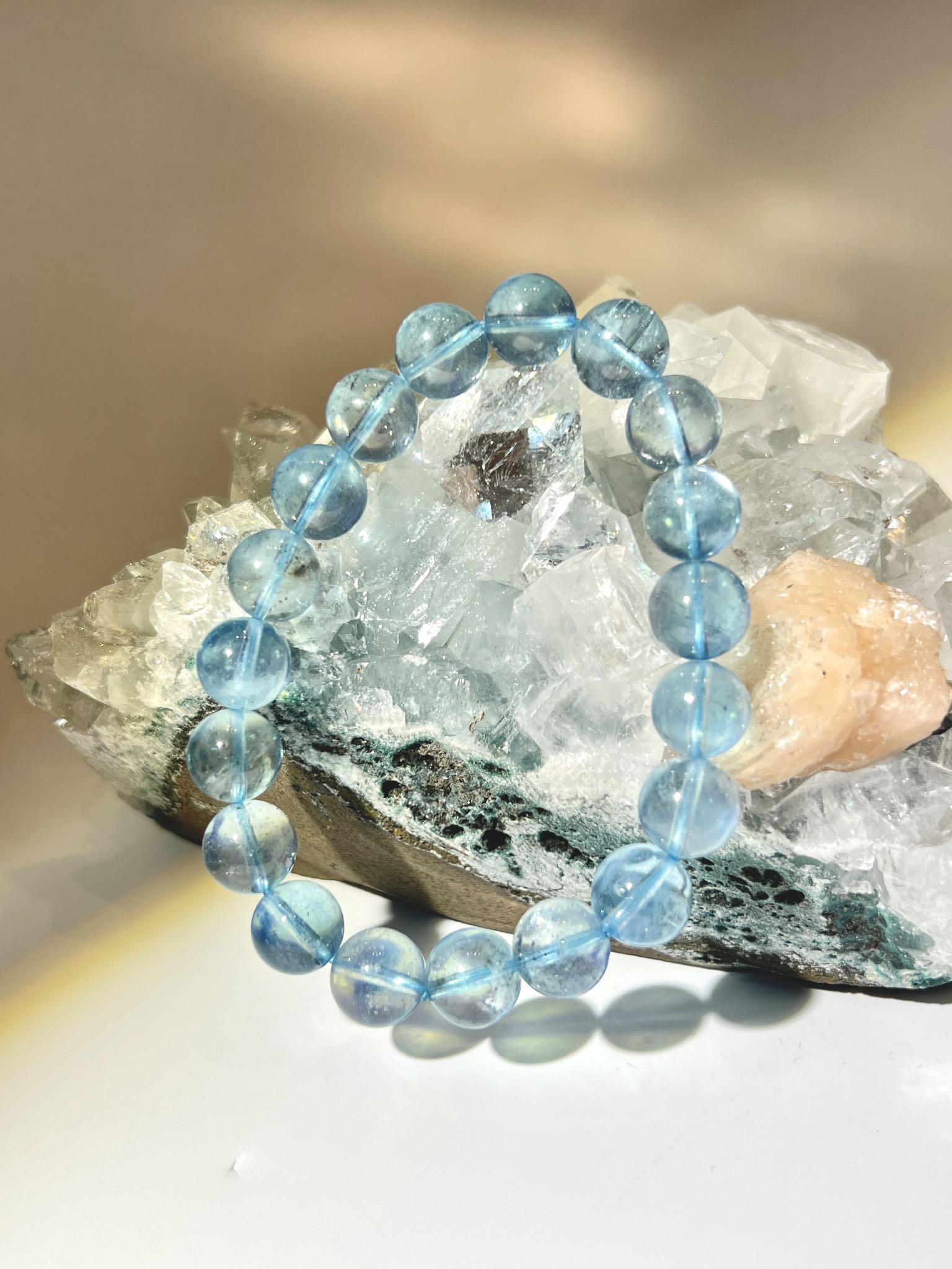 海藍寶 魔鬼海藍寶 藍色水晶 星光海藍寶 海藍寶水晶 南無水晶 