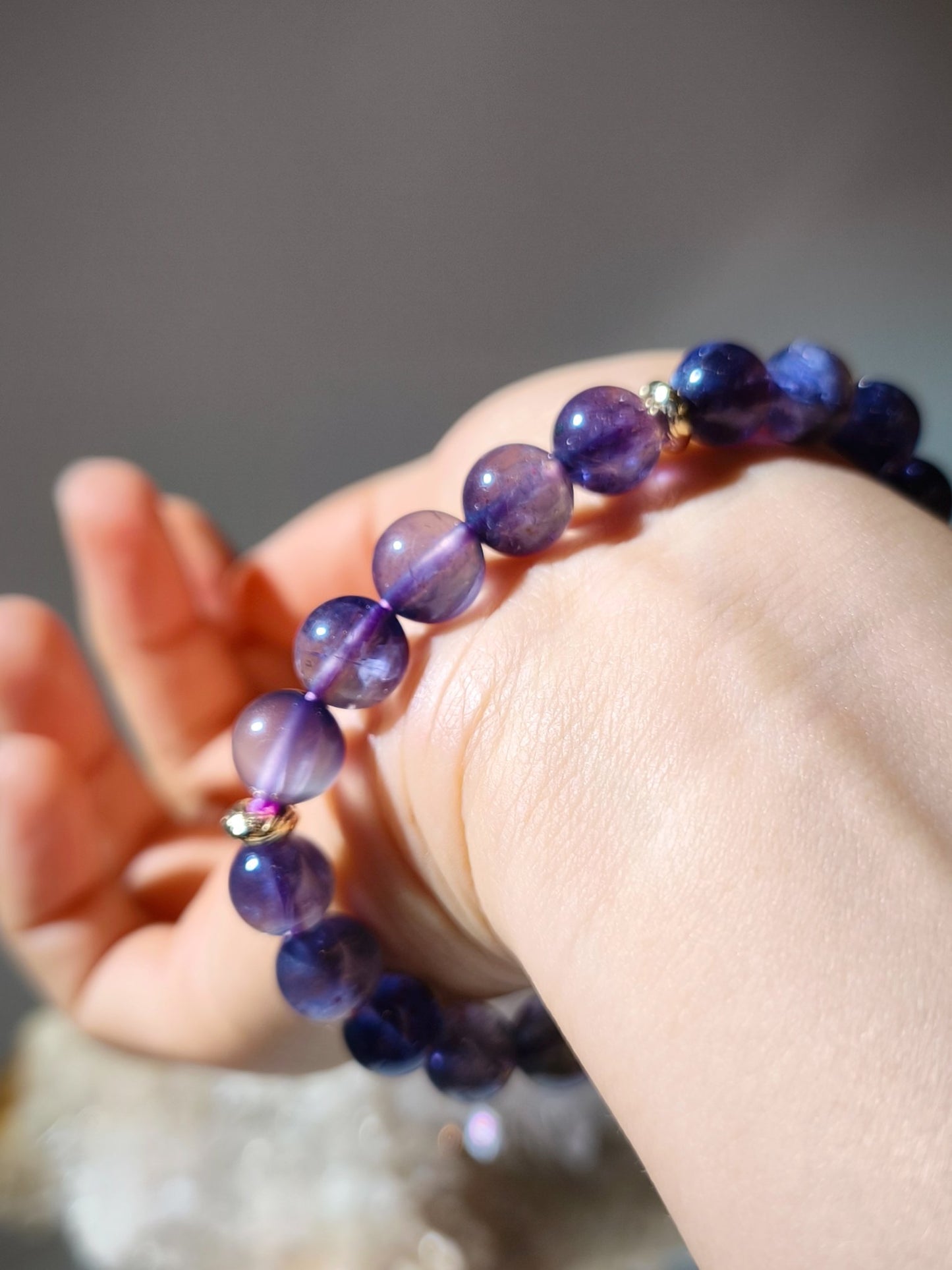 Cordierite 血滴堇青石 堇青石 namucrystal 堇青石手串 堇青石功效 手串定制 海底輪手串 喉輪手串