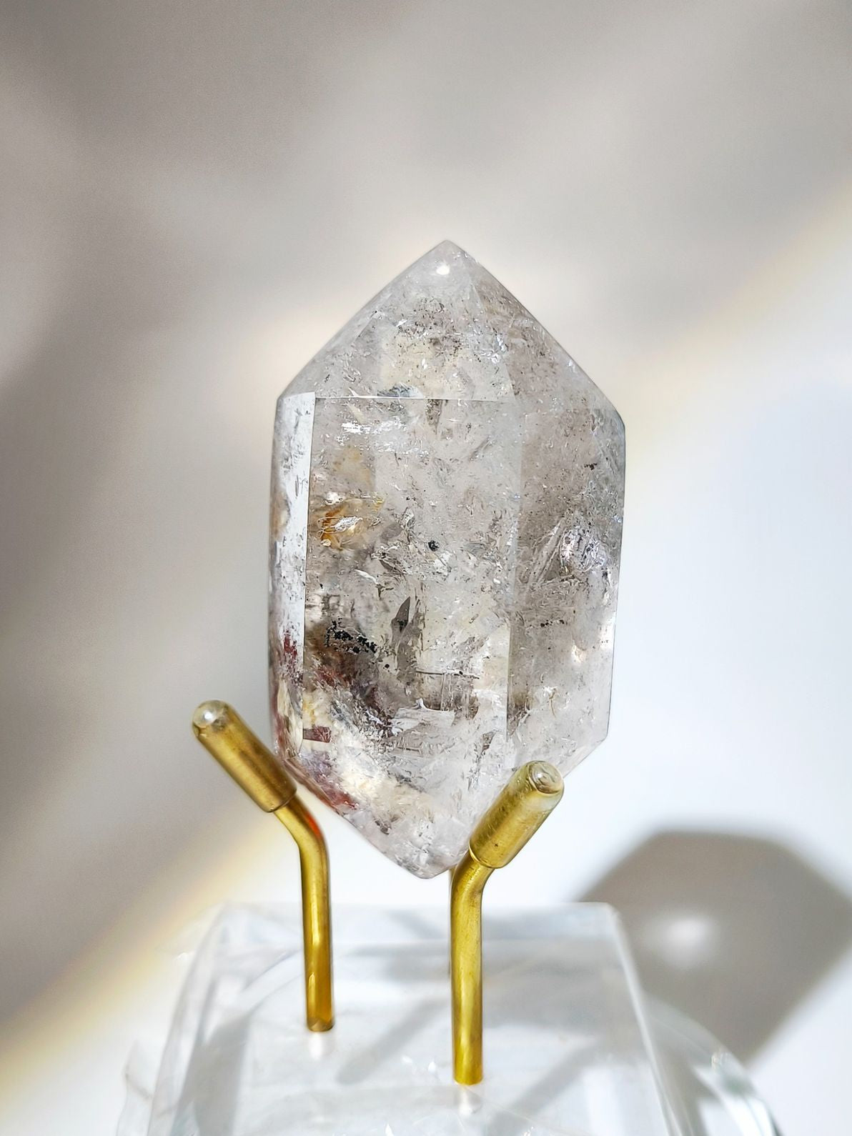 水庫閃靈鑽 大水庫 黑流沙 黑墨膽 晶中晶 紅膠花 Herkimer Diamond 南無水晶