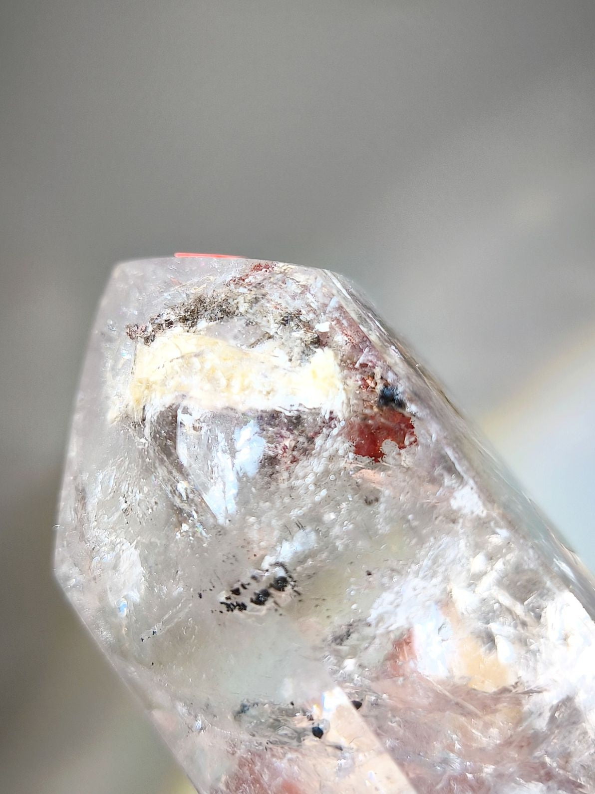 水庫閃靈鑽 大水庫 黑流沙 黑墨膽 晶中晶 紅膠花 Herkimer Diamond 南無水晶