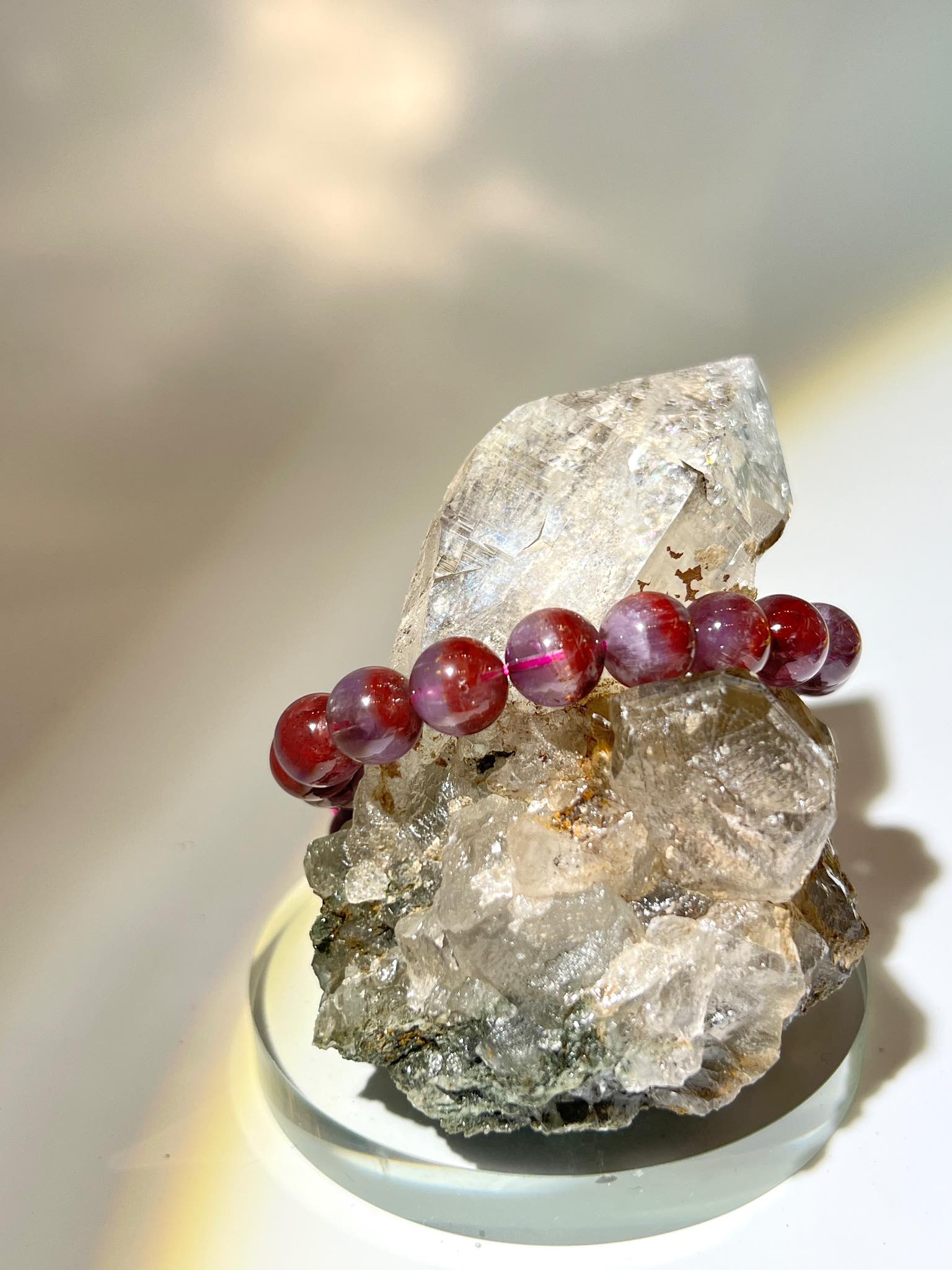 白晶簇 晶簇 晶中晶 幽靈水晶 喜馬拉雅水晶 水晶印記 綠泥石 himalayan quartz cluster imprint crystal within crystal 極光23 auralite 23