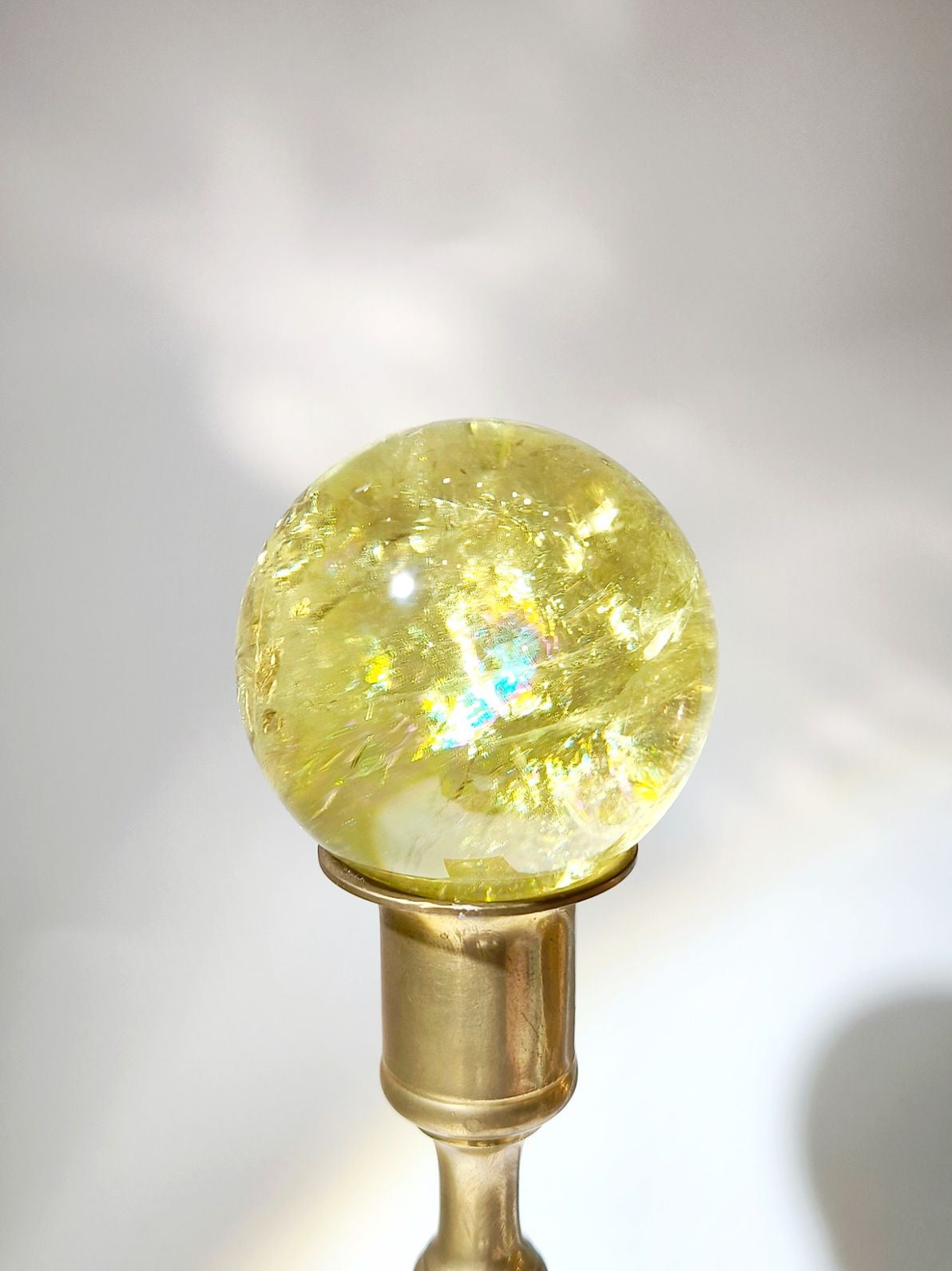 黃水晶球 虹光山脈 Rainbow Citrine Crystal Ball 南無水晶 