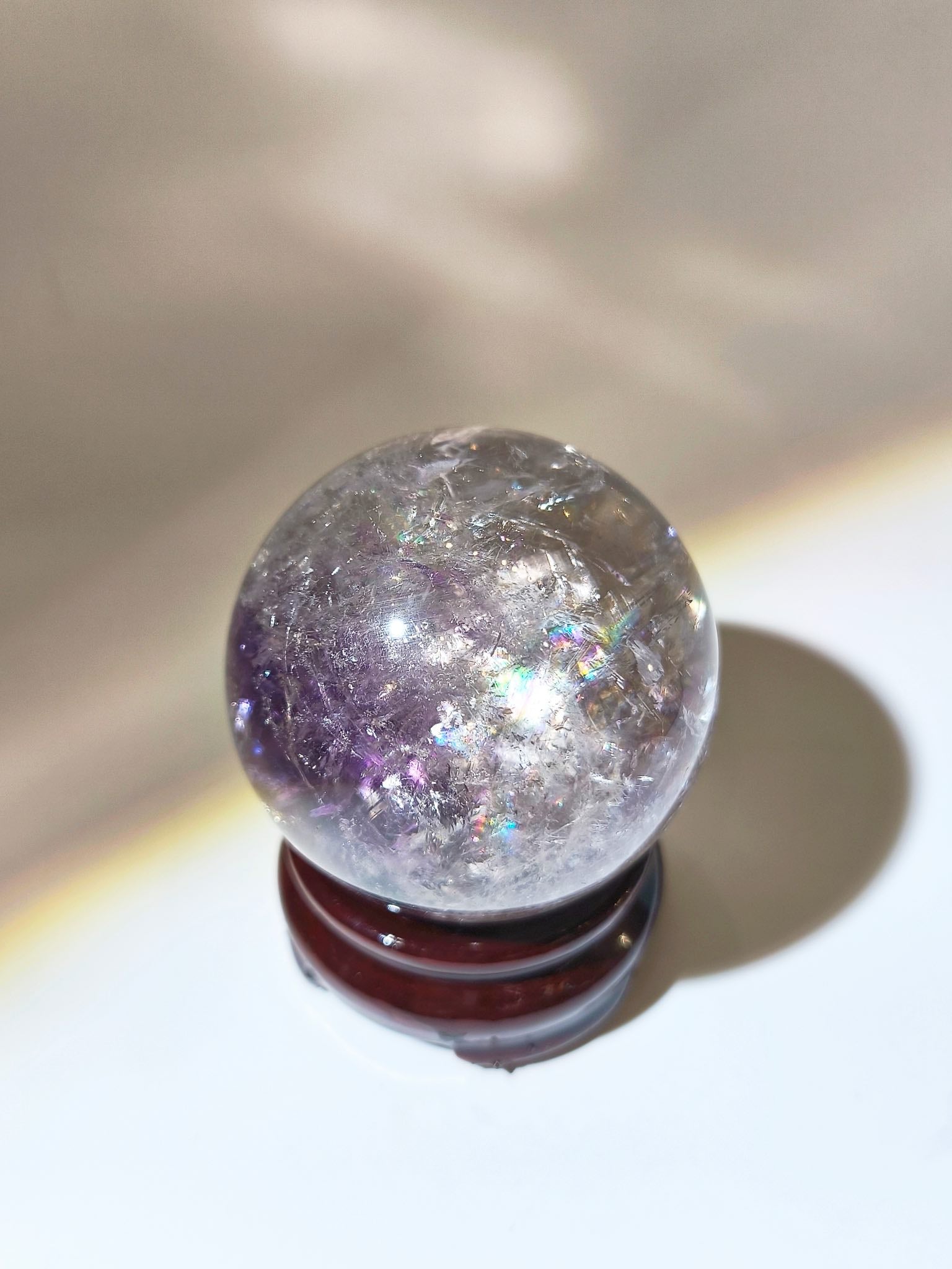 Amethyst Trapiche 達碧茲 紫水晶 紫晶球 水晶球 白水晶球 晶球 水晶擺設 水晶 紫晶 amehyst namucrystal 南無水晶 彩虹白水晶 白水晶功效 紫晶功效