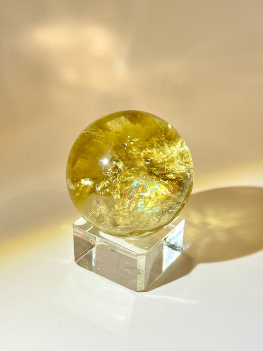 黃晶球 黃水晶 黃晶有什麼功效 招財水晶 namu crystal citrine crystal sphere 
