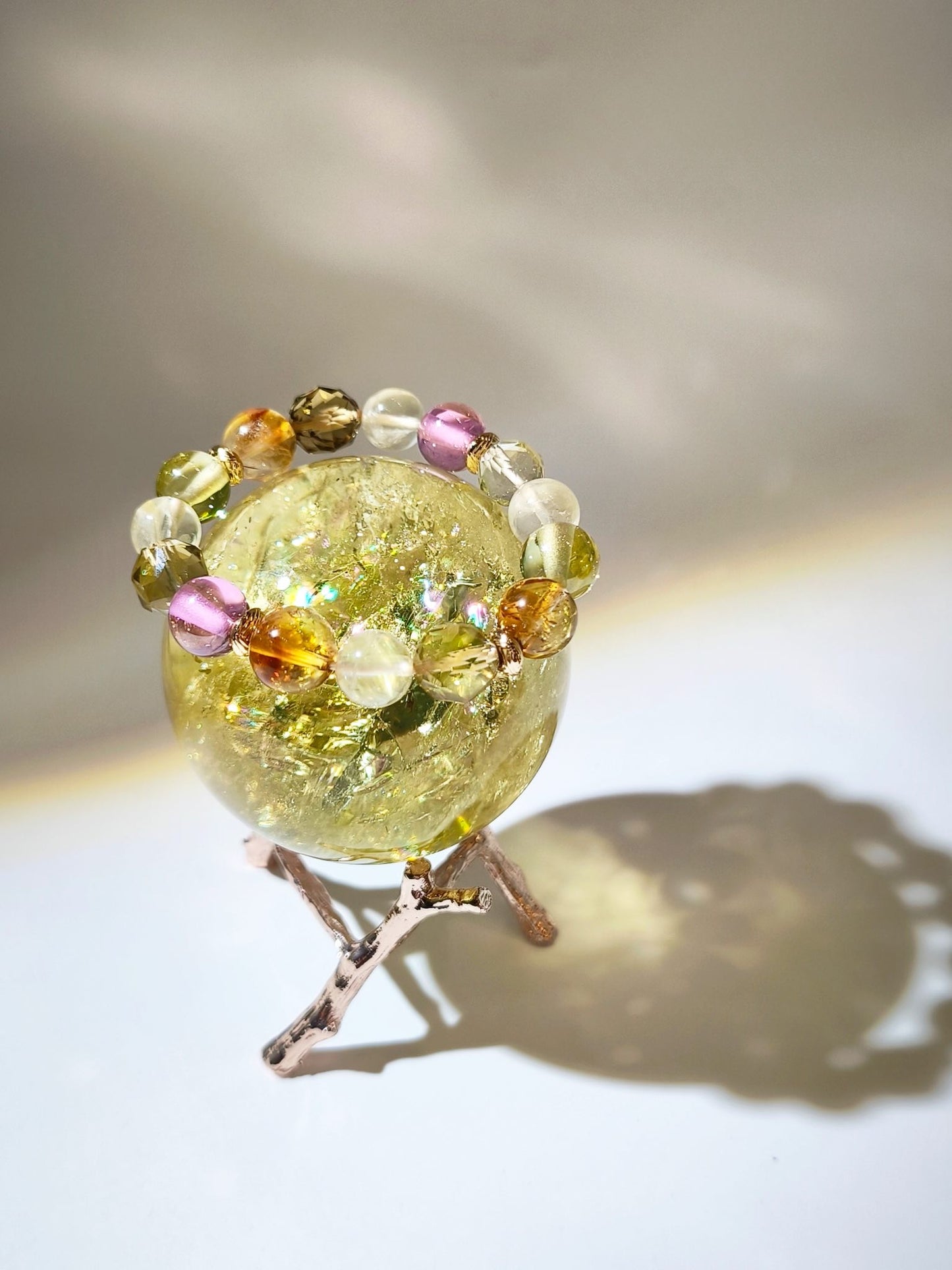 黃水晶球（職場心境穩定・招財聚福）