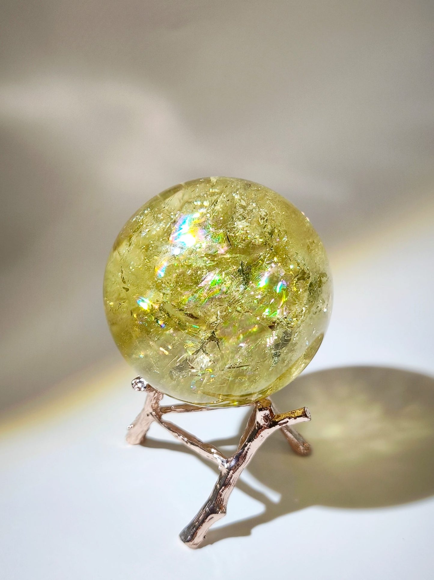 黃水晶球（職場心境穩定・招財聚福）