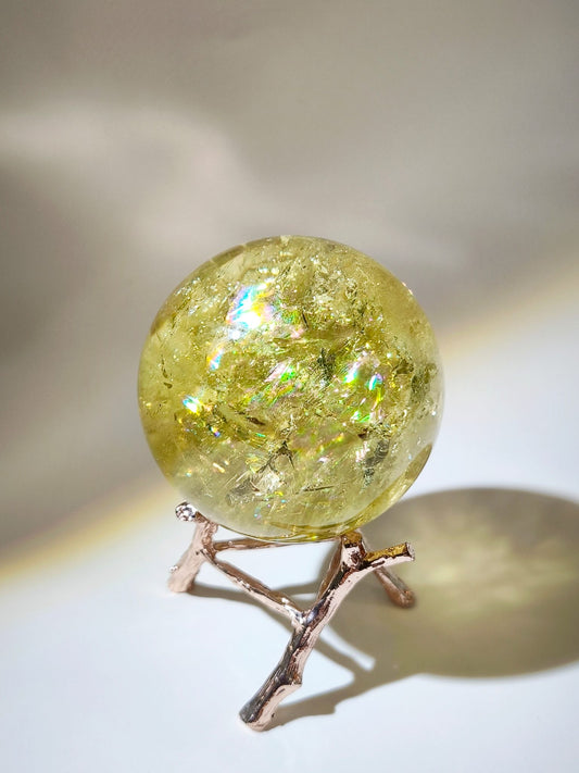 黃水晶球（職場心境穩定・招財聚福）