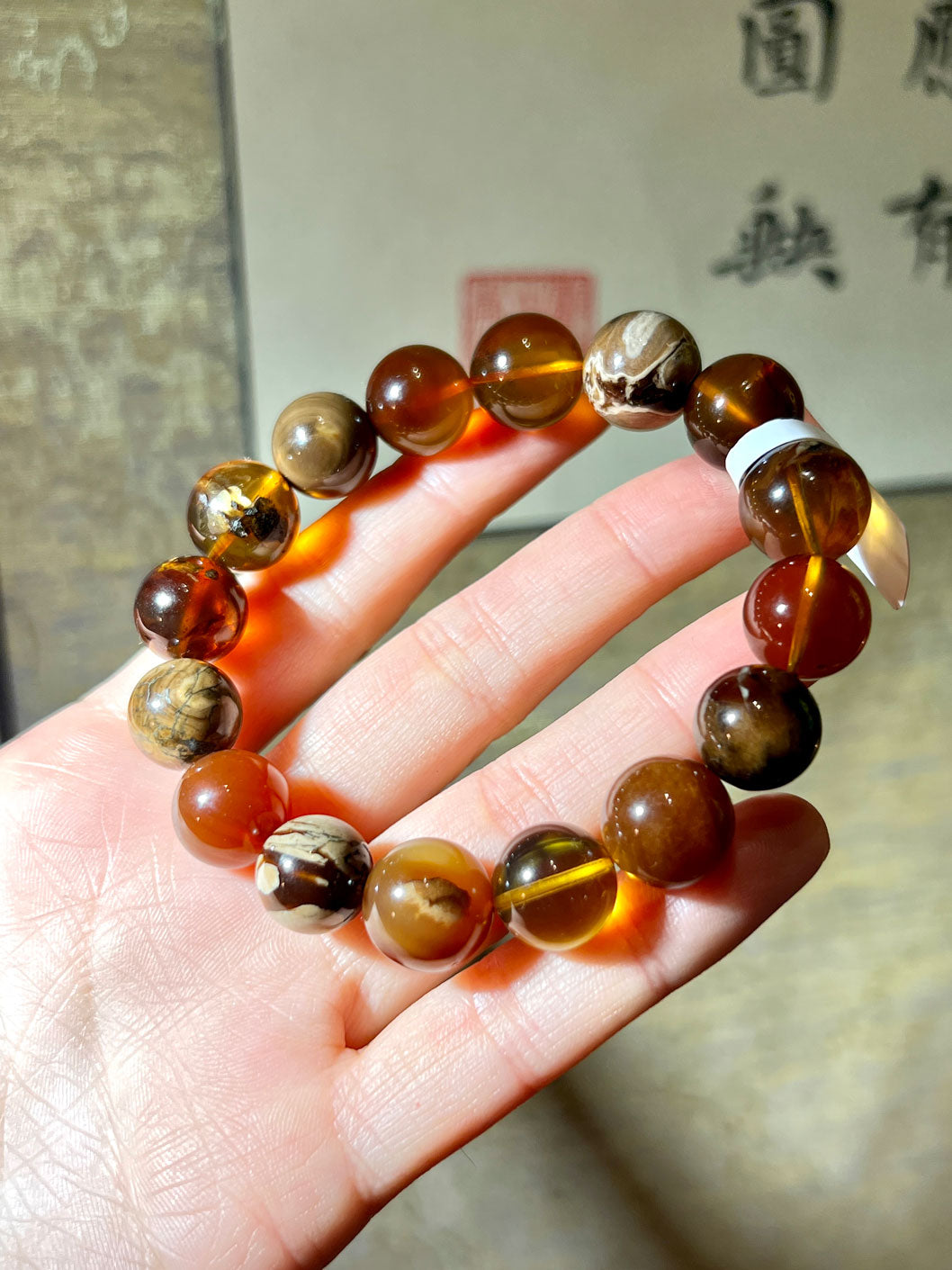 緬甸多寶琥珀12MM